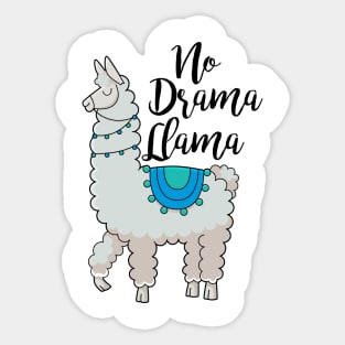 No Drama Llama Sticker